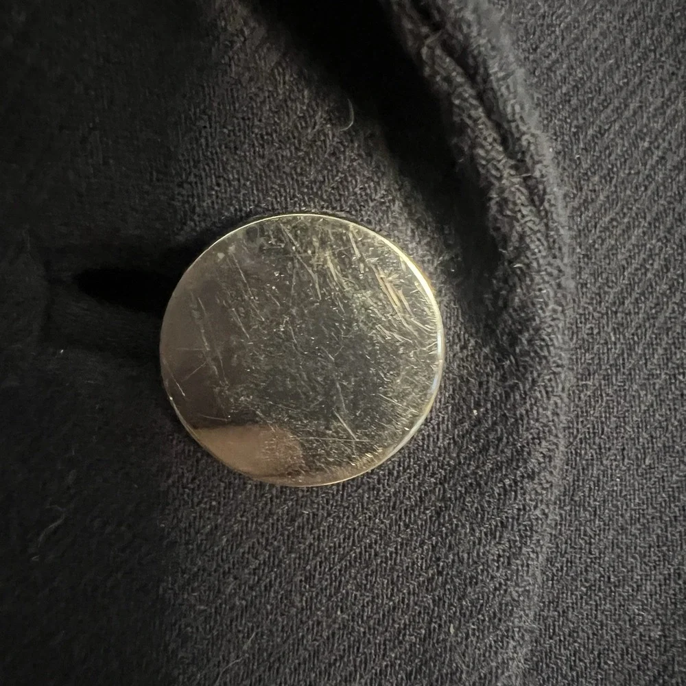 Banana Republic Navy Blue Double Breasted Blazer Womens‎ S Coastal Quiet Luxury